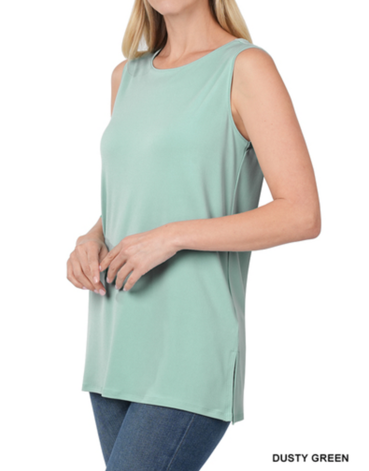 Zenana - Side Slit Tank Top (part 2)