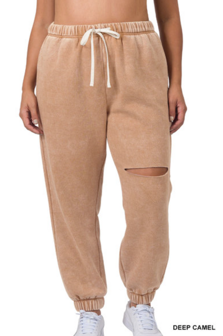 Zenana - Acid Wash Joggers