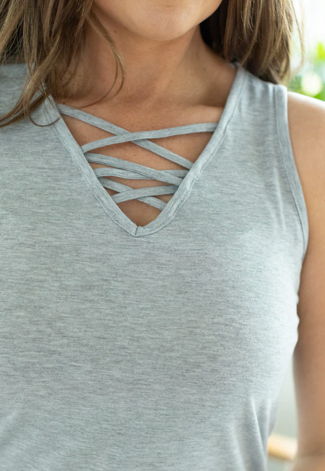 Michelle Mae - Criss Cross Tank