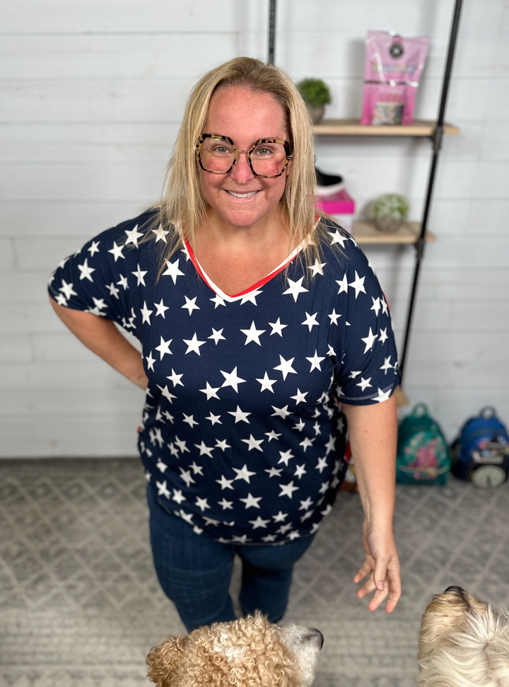 Michelle Mae - Stars and Stripes Chloe Tee