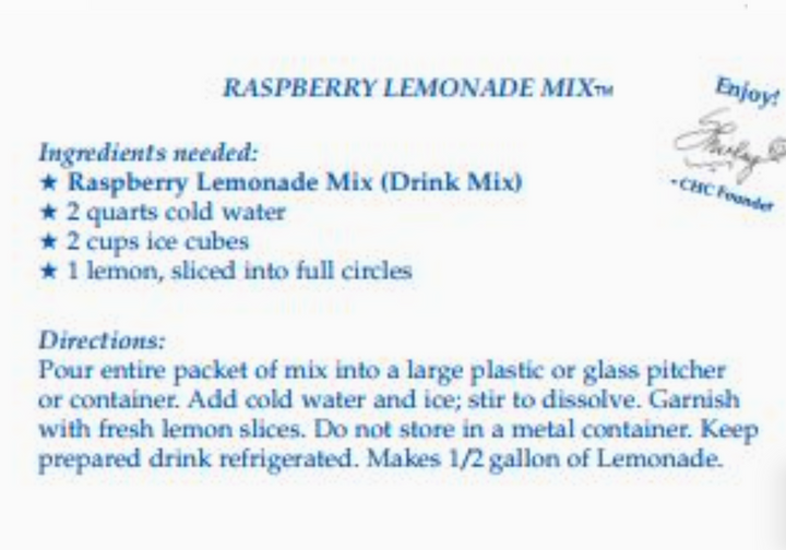 CHC - Raspberry Lemonade Drink Mix