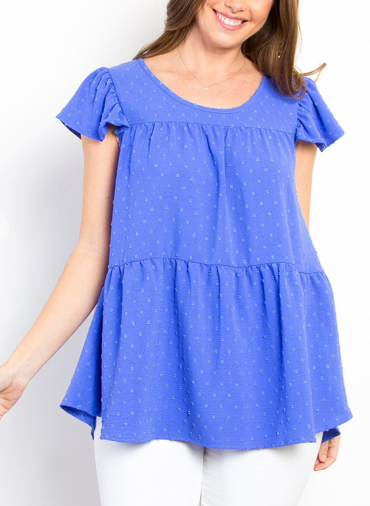 BE Stage - Swiss Dot Babydoll Top
