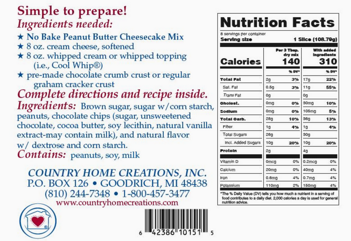 CHC - Peanut Butter Cheesecake Mix