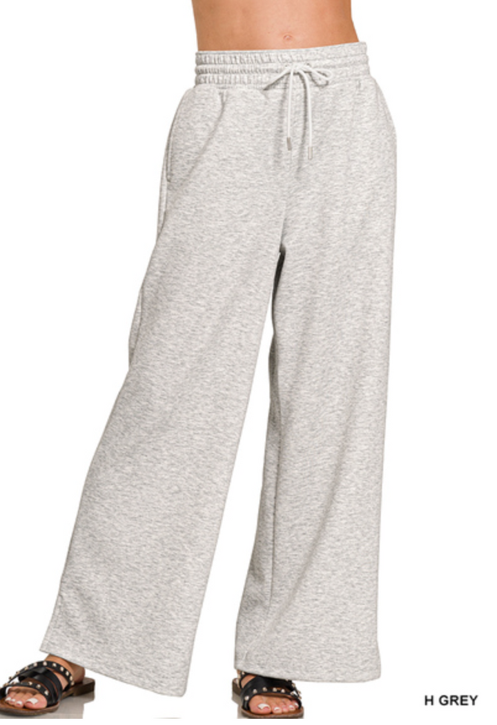 Zenana - Scuba drawstring pants