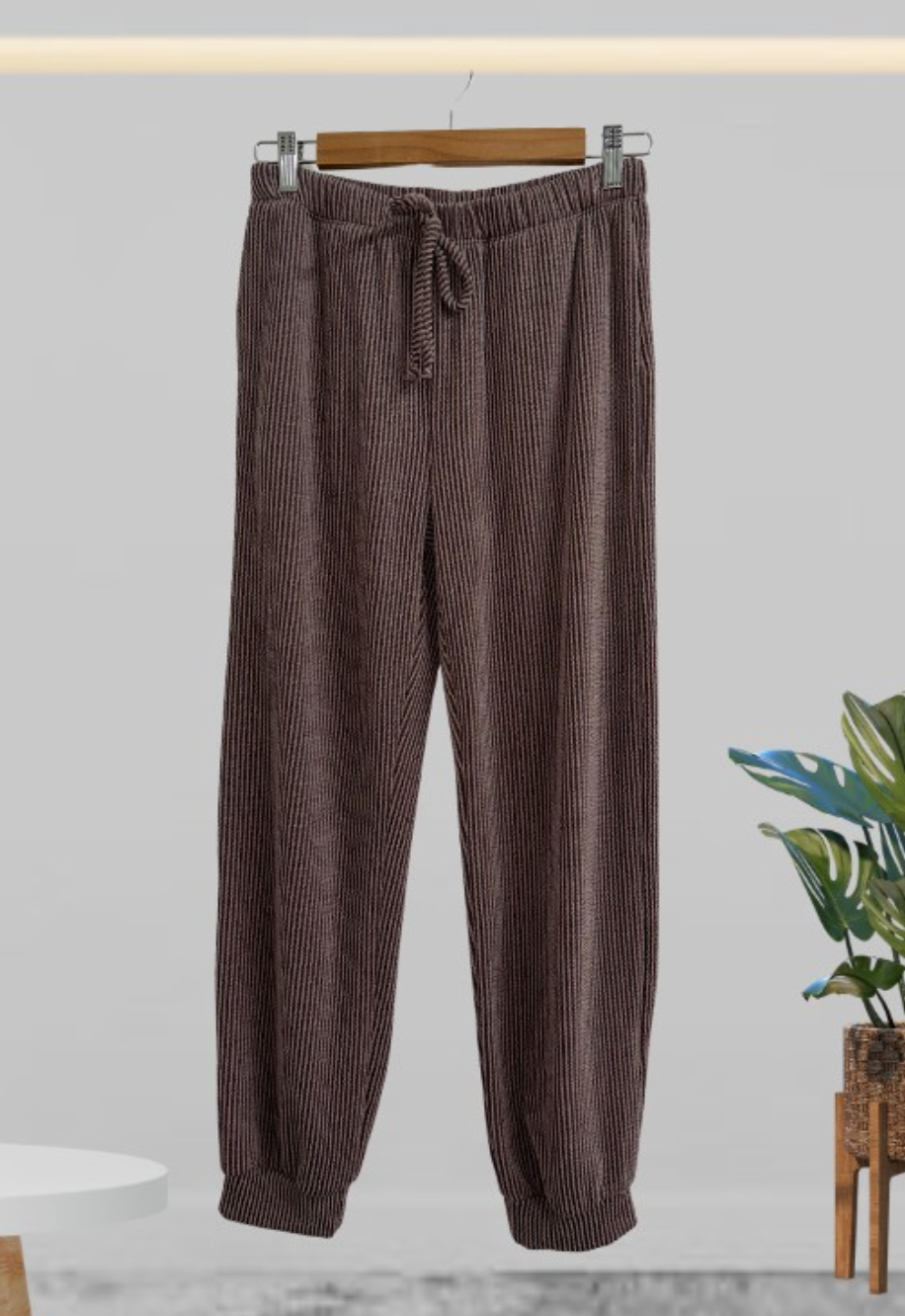 Blumin - Ribbed Jogger Pants