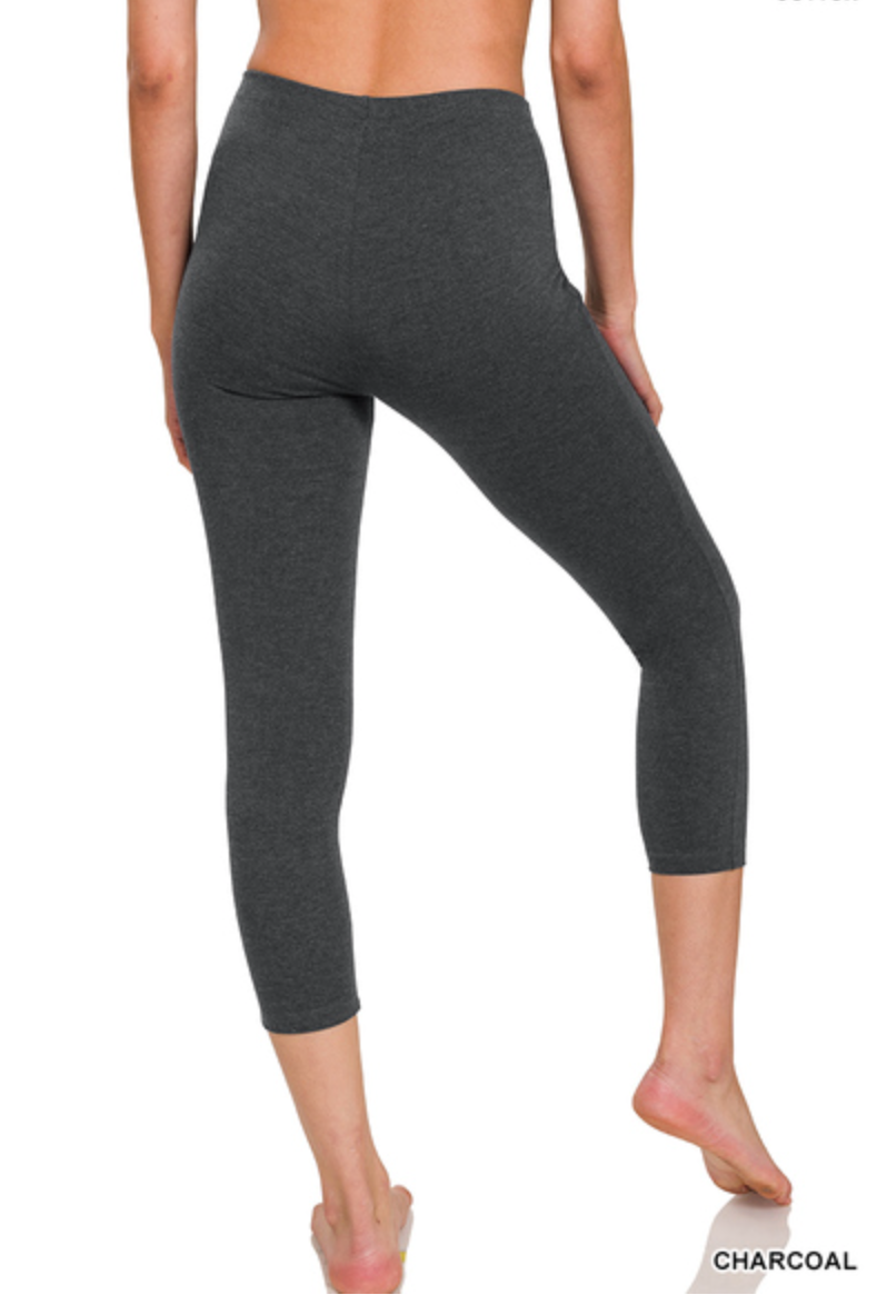 Zenana - Premium cotton capri leggings