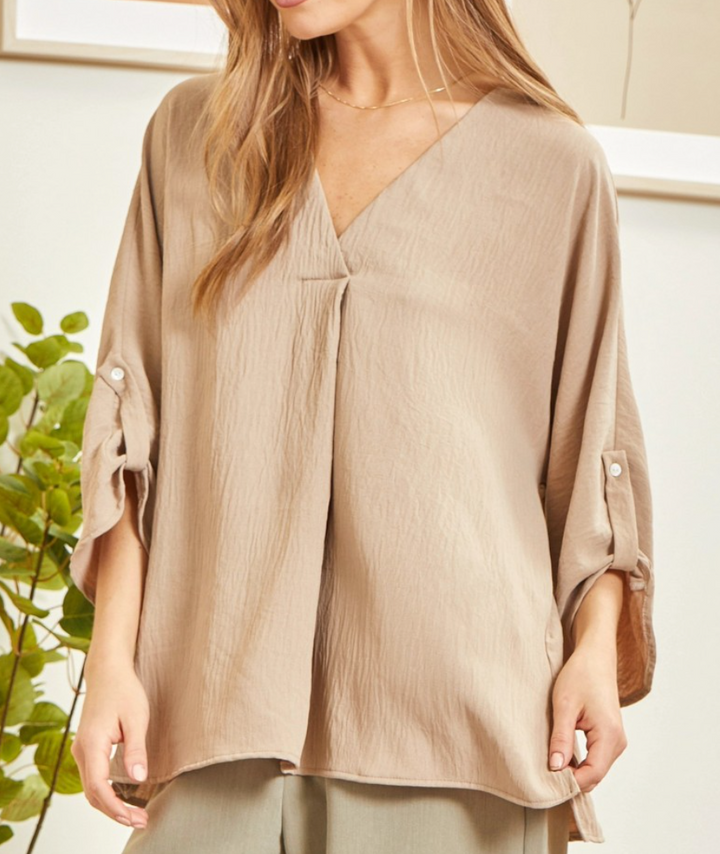 Andree by Unit - V Neck Solid Blouse