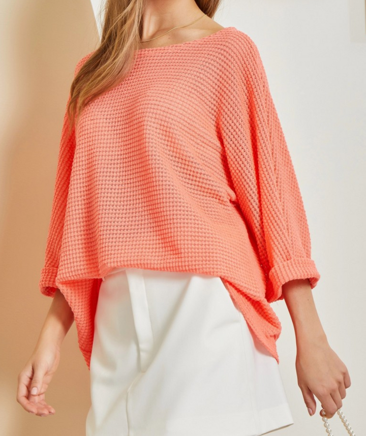 Andree by Unit - Waffle Knit Lightweight Top