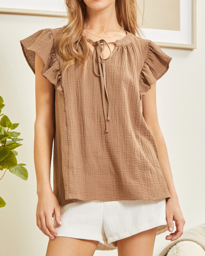 Andree by Unit - Cotton Crinkle Top
