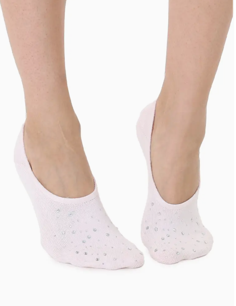 No-Show Liner Socks w/ Crystal Jewel Embellishments