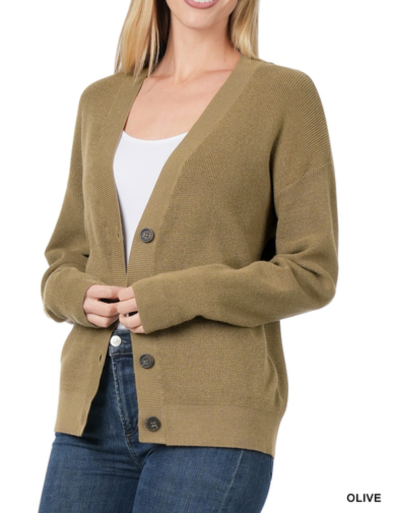 Zenana - Viscose sweater cardigan