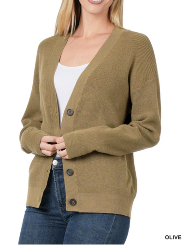 Zenana - Viscose sweater cardigan