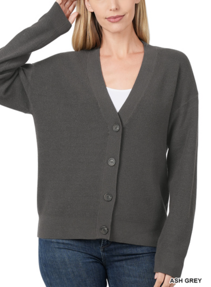 Zenana - Viscose sweater cardigan
