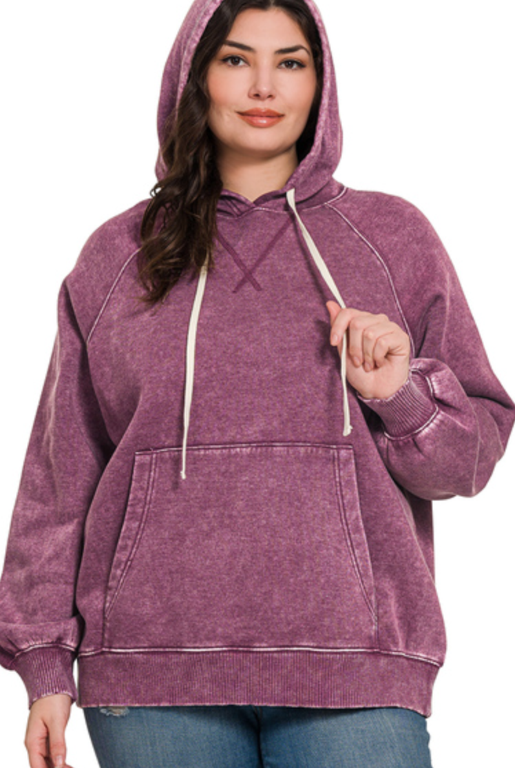 Zenana - Acid Wash Hoodie (The BEST Hoodie EVER)
