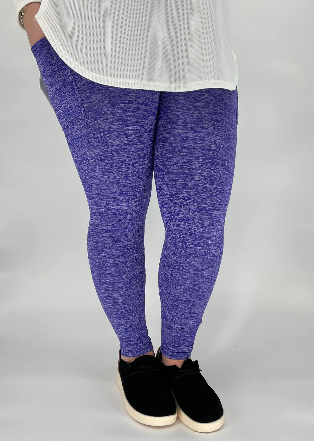 Heathered Fleece Lined Leggings