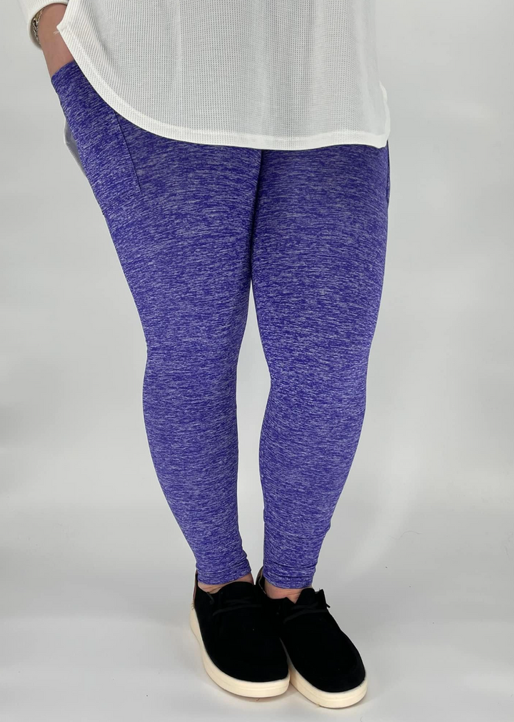 Heathered Fleece Lined Leggings