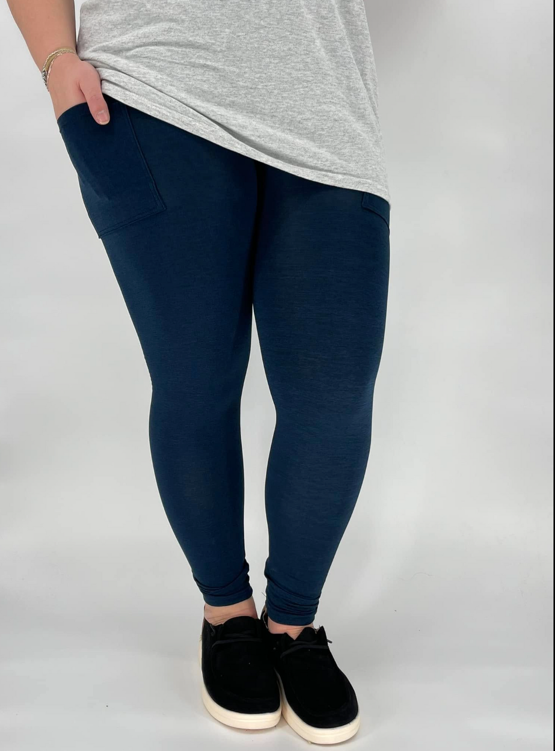Heathered Fleece Lined Leggings