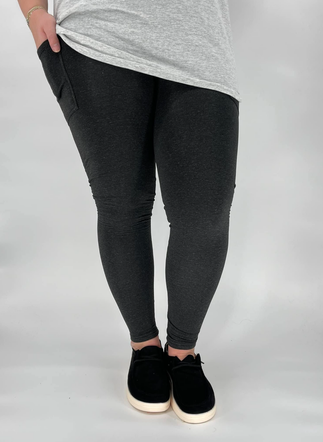 Heathered Fleece Lined Leggings