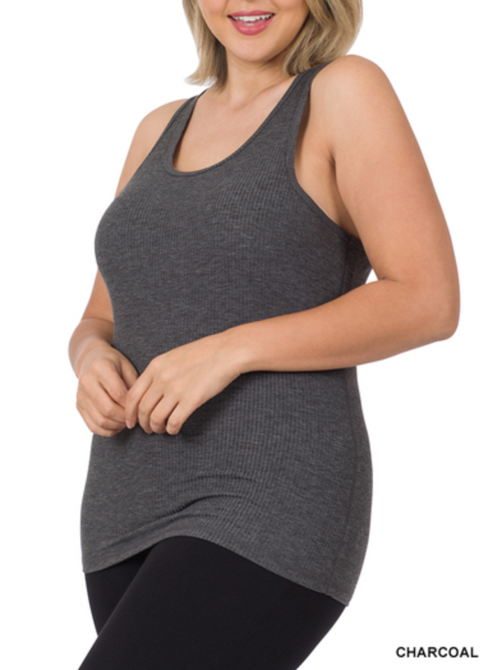 Zenana - Ribbed Tank Top