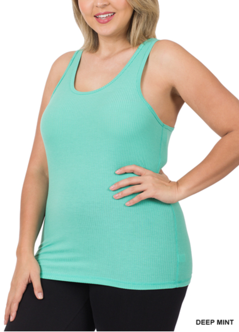 Zenana - Ribbed Tank Top