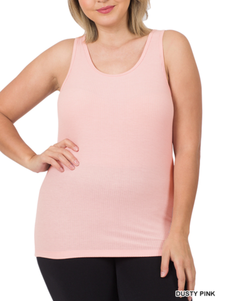 Zenana - Ribbed Tank Top