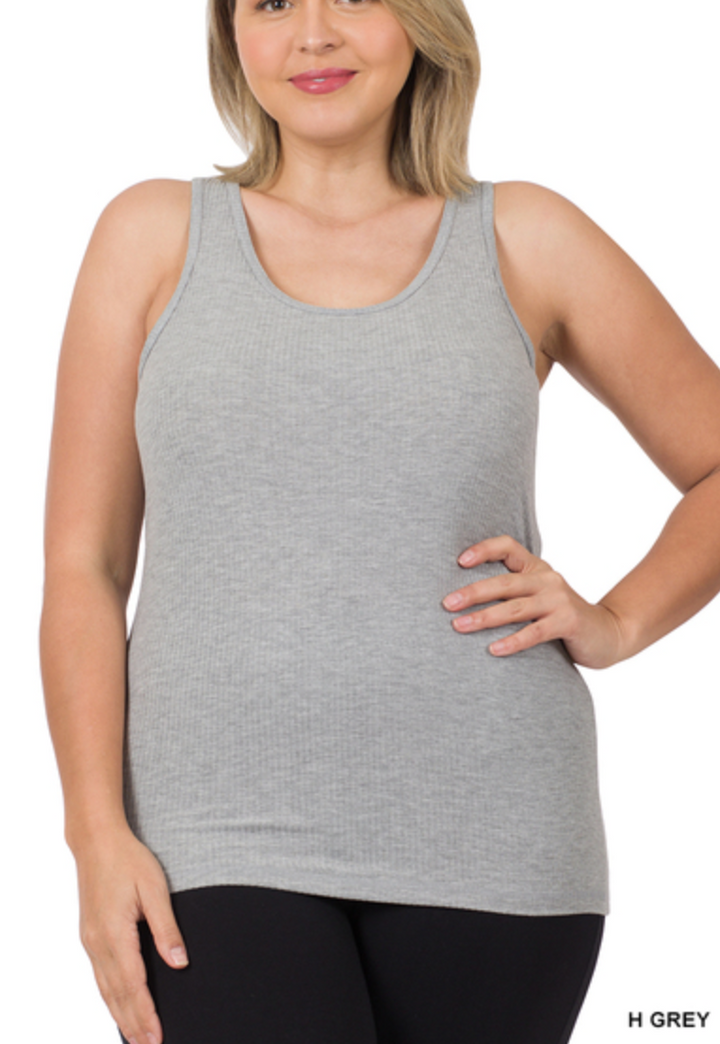 Zenana - Ribbed Tank Top