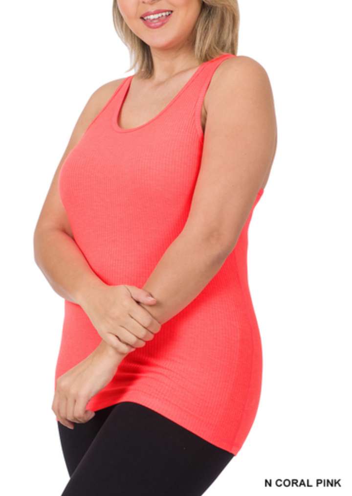 Zenana - Ribbed Tank Top