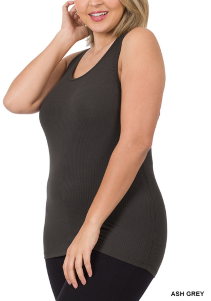 Zenana - Ribbed Tank Top