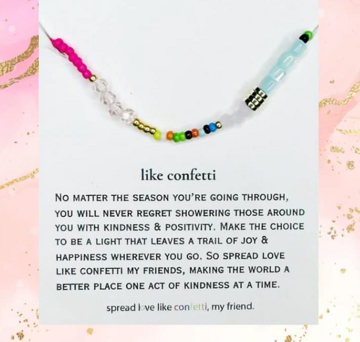 Spread Your Love Like Confetti Necklace