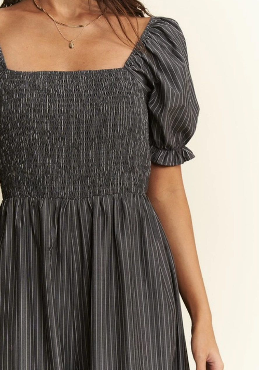 Jade by Jane - Stripe Print Jumpsuit