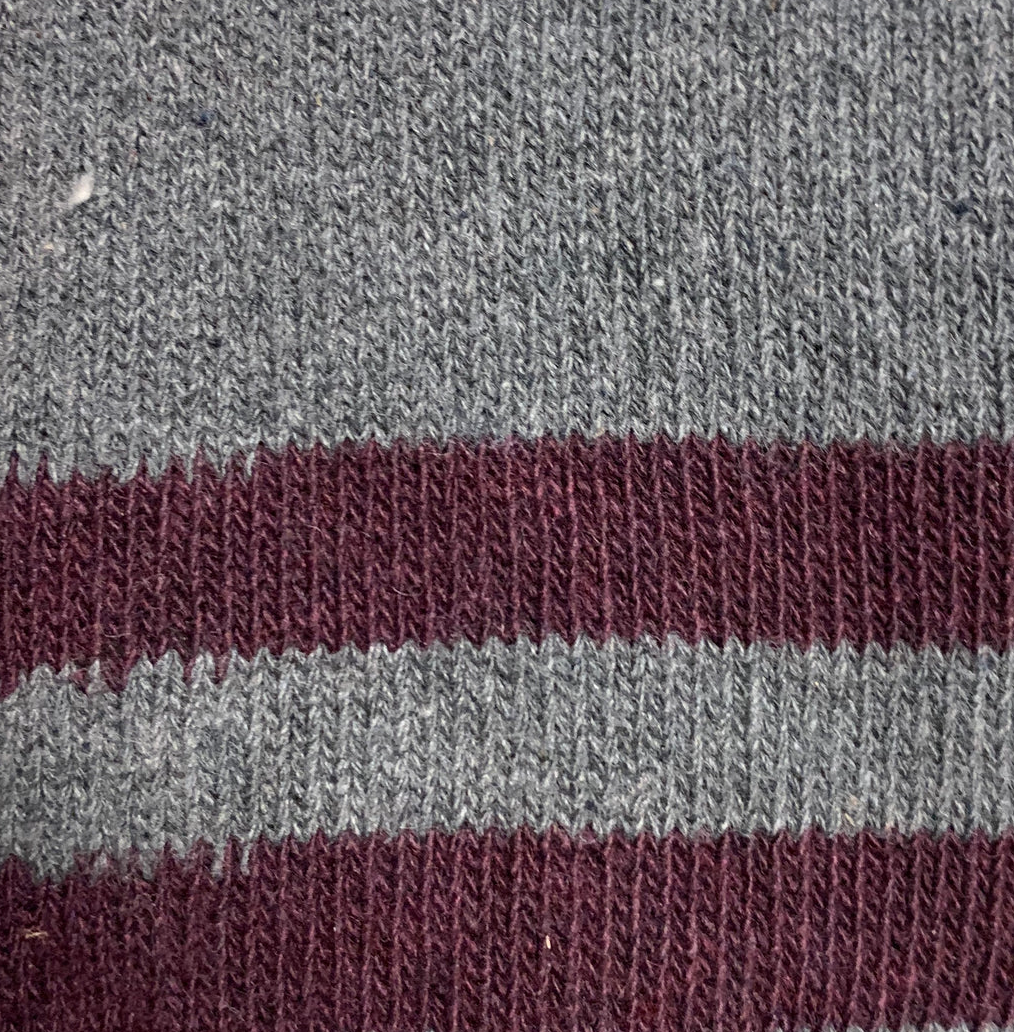 Plain Stripes Cotton Socks M/L