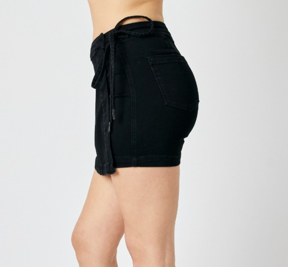 Judy Blue - Black Denim Skort