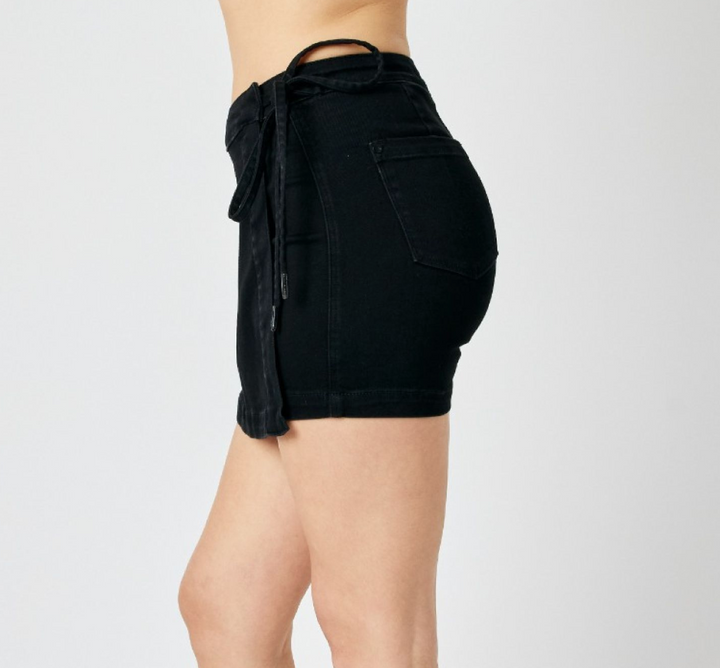 Judy Blue - Black Denim Skort