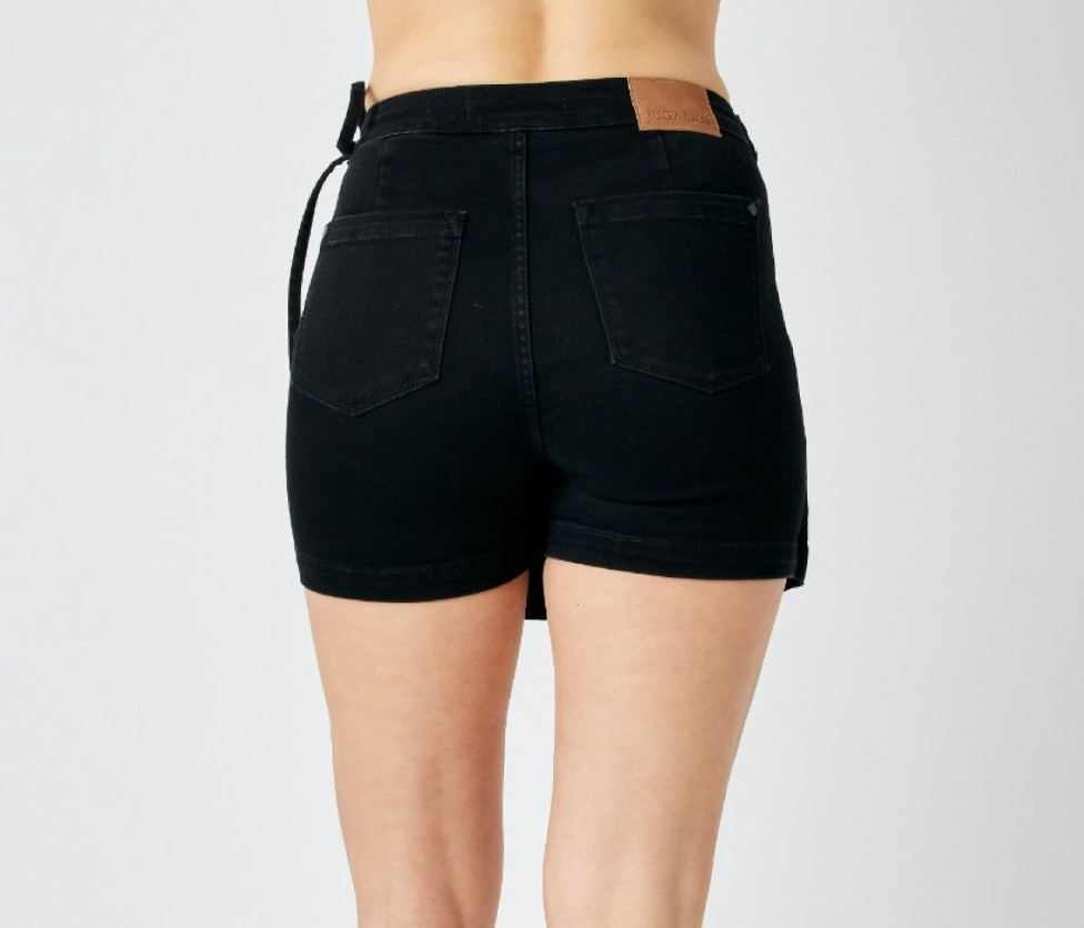 Judy Blue - Black Denim Skort