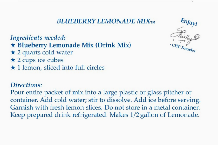 CHC - Blueberry Lemonade Drink Mix