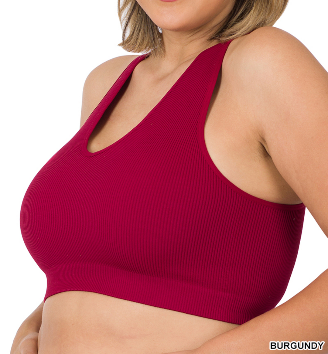Zenana - Seamless Ribbed Bralette/Tank