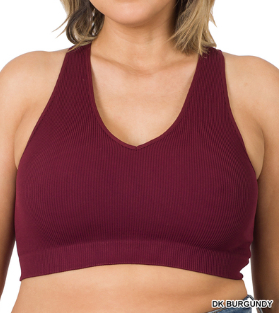 Zenana - Seamless Ribbed Bralette/Tank