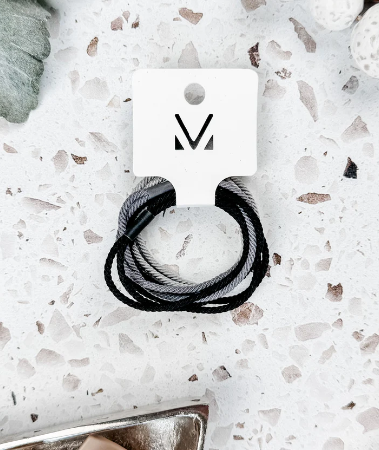 Black and Grey Hair Tie Sets