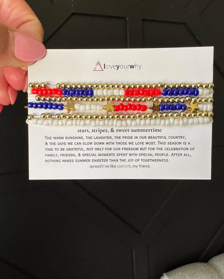 Stars Stripes & Sweet Summertime Bracelet Stack