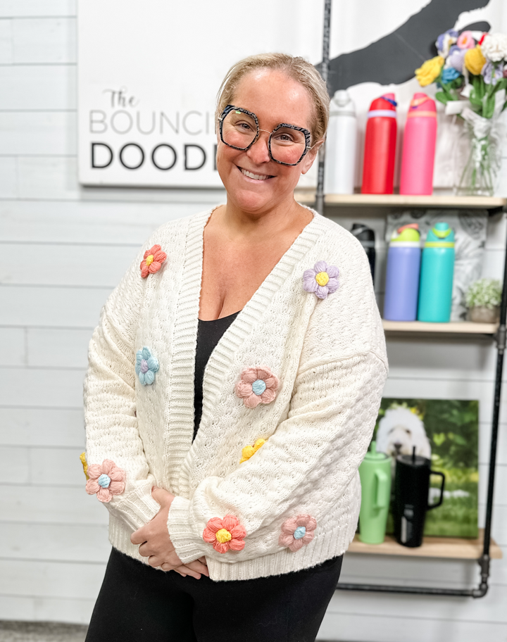 Michelle Mae - Flower Cardigan