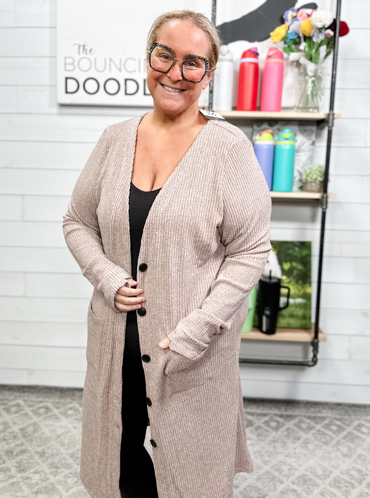 Michelle Mae - Colbie Ribbed Cardigan
