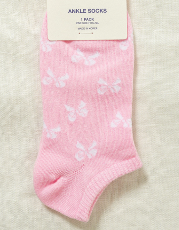 Ribbon Ankle Socks