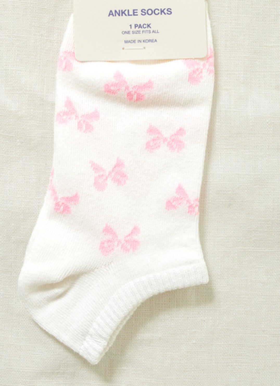 Ribbon Ankle Socks