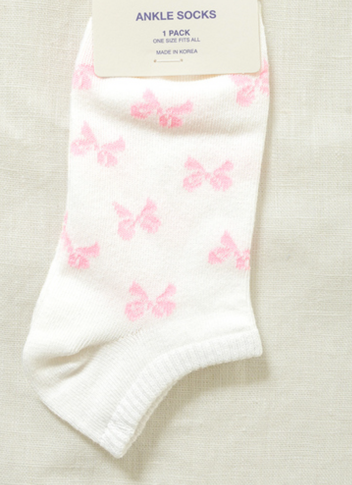 Ribbon Ankle Socks