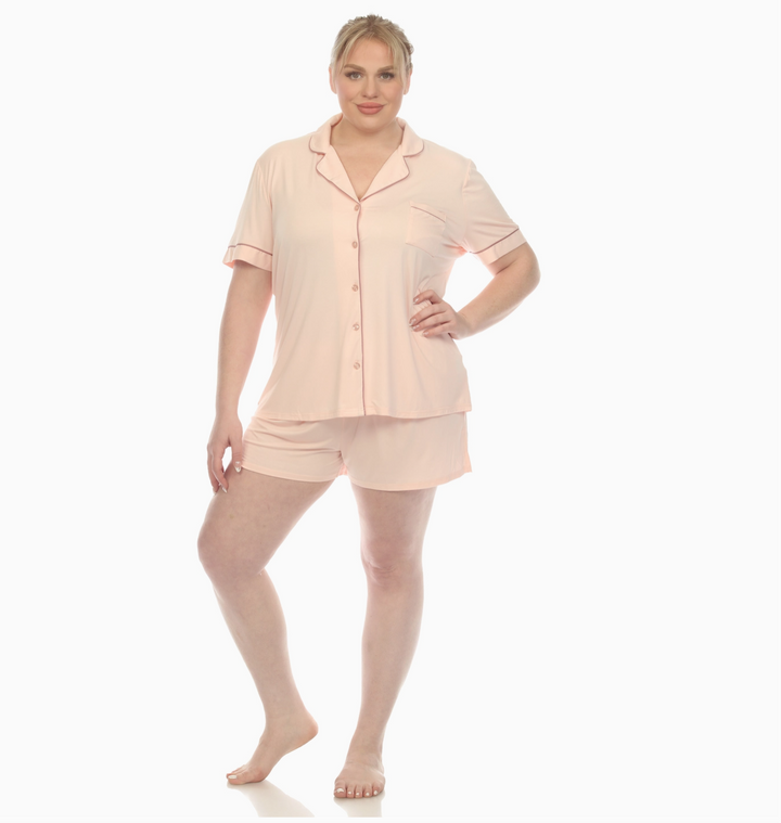 Short Sleeve Bamboo Cooling Pajama Set