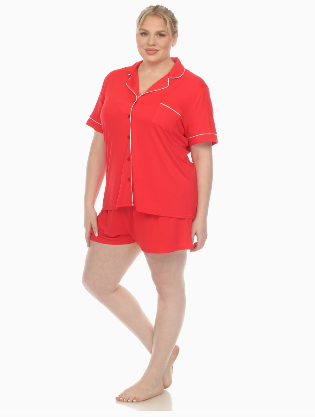 Short Sleeve Bamboo Cooling Pajama Set
