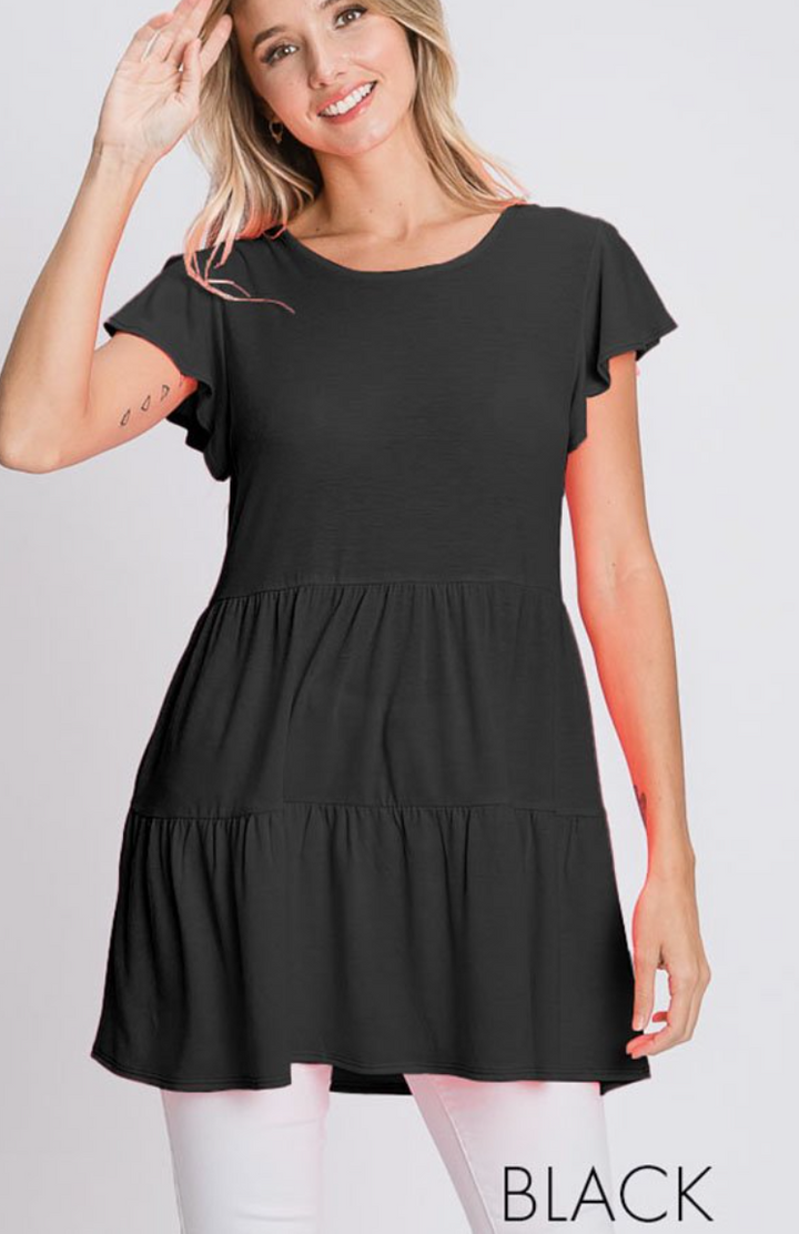 Heimish - Ruffle Short Sleeve Top