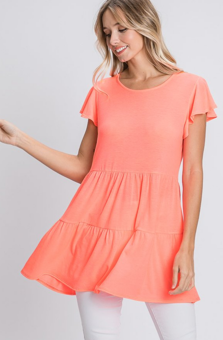 Heimish - Ruffle Short Sleeve Top