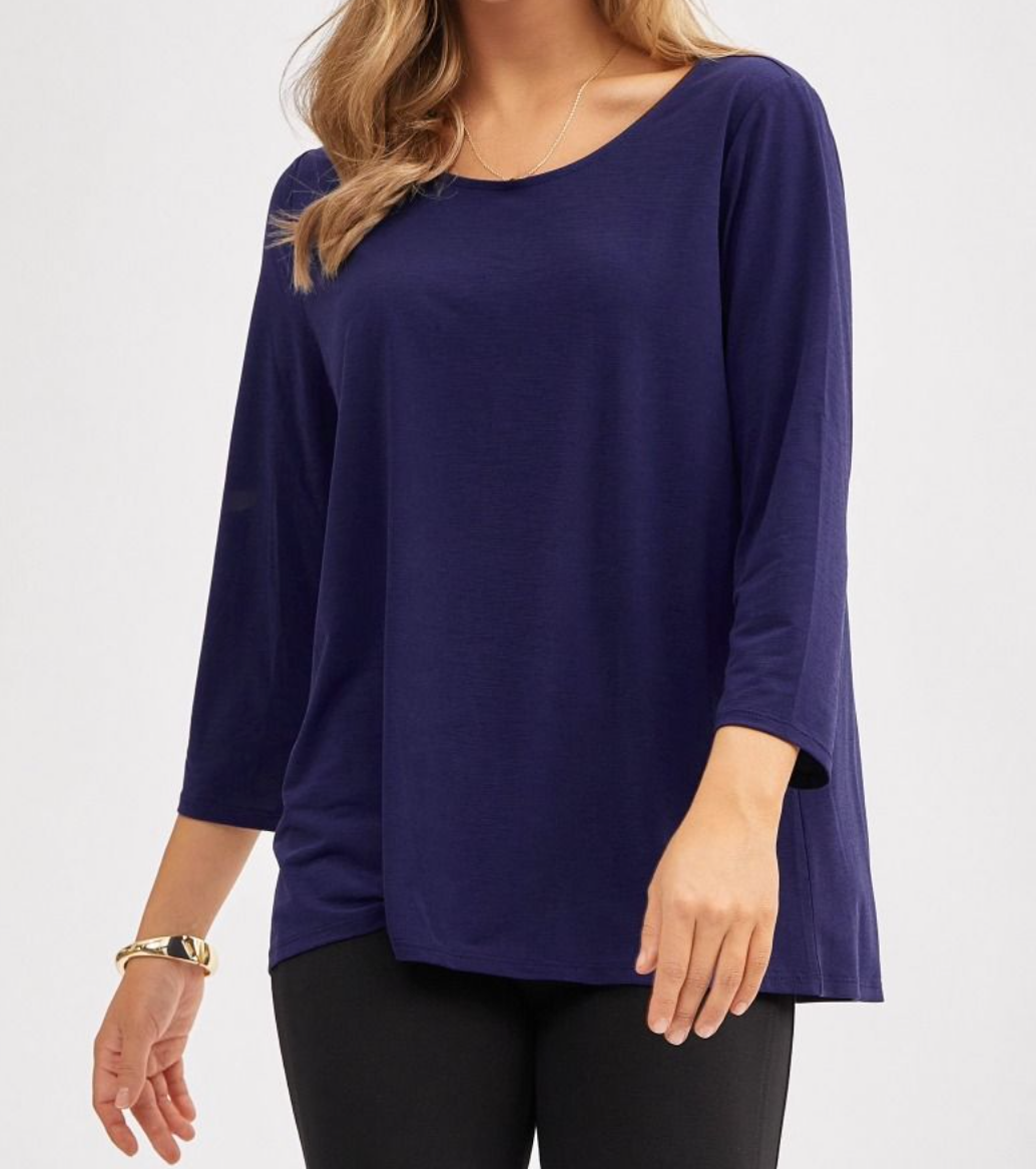 Dear Scarlett - Solid Round Neck Top