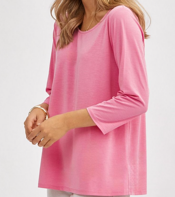 Dear Scarlett - Solid Round Neck Top